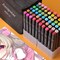 Perfect Boys Girls Students Adult Coloring Painting Supplies - 80 Colors Alcohol Markers Artist Drawing Art for Kids Dual Tip Adult Coloring Painting Supplies (80 Black Shell)
